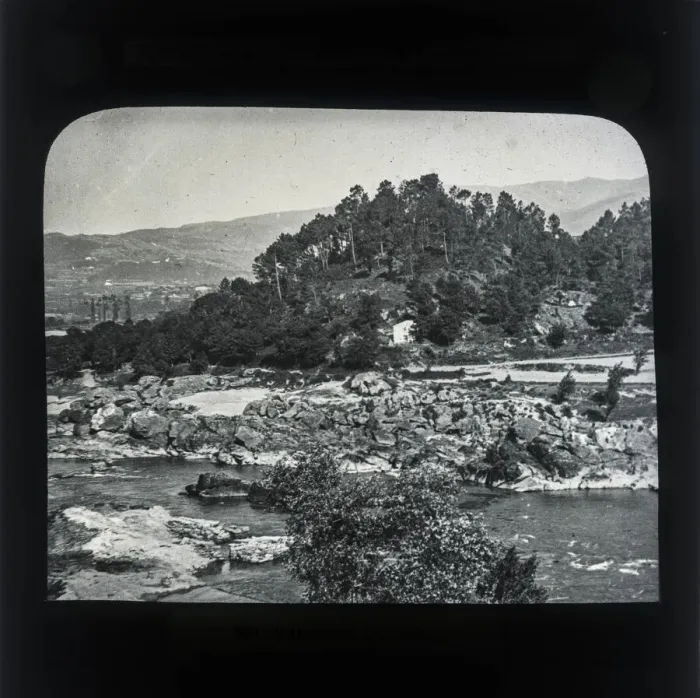 Framed Print : Rio Minho view from Arbo Station Framed Print : Rio Minho view from Arbo Station