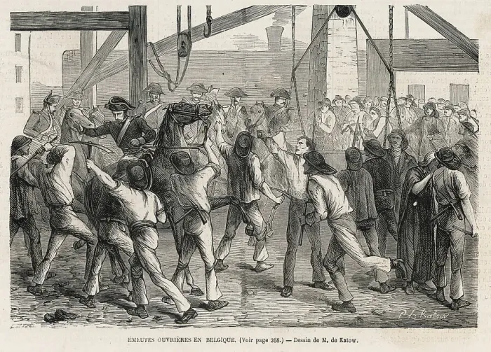 Framed Print : RIOTING MINERS Framed Print : RIOTING MINERS