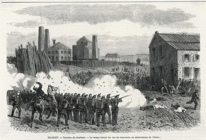 Framed Print : Rioting Miners Events Belgium 25 29 March 1868 Framed Print : Rioting Miners Events Belgium 25 29 March 1868