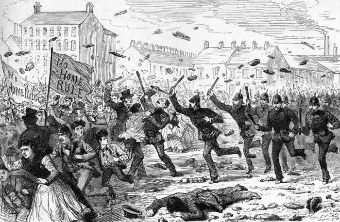 Framed Print : The riots in Belfast Framed Print : The riots in Belfast
