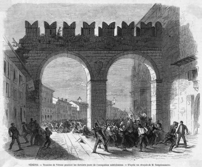 Framed Print : Riots in Verona Framed Print : Riots in Verona