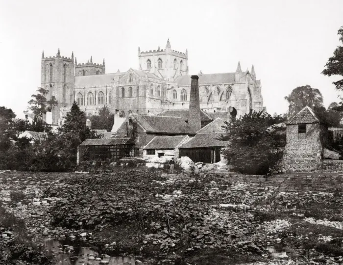 Framed Print : Ripon Cathedral, Yorkshire, c. 1870 s Framed Print : Ripon Cathedral, Yorkshire, c. 1870 s