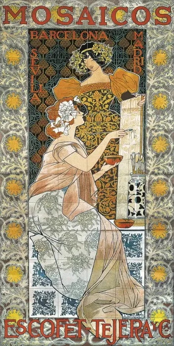 Framed Print : RIQUER, Alexandre de (1856-1920) Framed Print : RIQUER, Alexandre de (1856-1920)