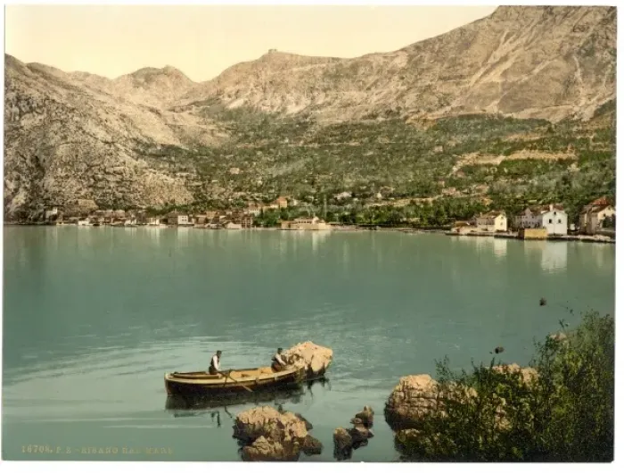 Framed Print : Risano, from the sea, Dalmatia, Austro-Hungary Framed Print : Risano, from the sea, Dalmatia, Austro-Hungary