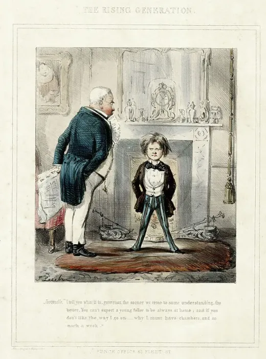 Framed Print : The Rising Generation, by John Leech Framed Print : The Rising Generation, by John Leech