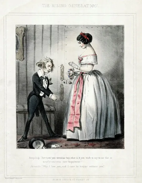 Framed Print : The Rising Generation, by John Leech Framed Print : The Rising Generation, by John Leech
