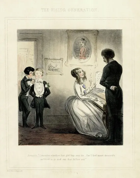 Framed Print : The Rising Generation, by John Leech Framed Print : The Rising Generation, by John Leech
