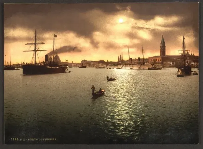Framed Print : Riva Schiavoni, seen from S. Zaccane, Venice, Italy Framed Print : Riva Schiavoni, seen from S. Zaccane, Venice, Italy