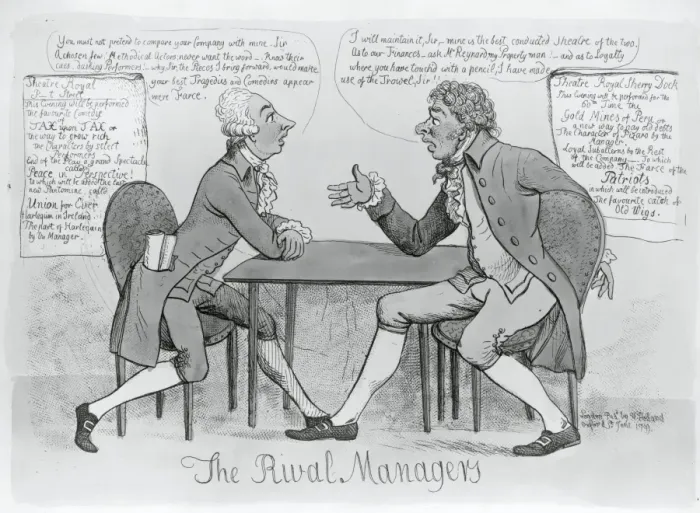 Framed Print : The rival managers Framed Print : The rival managers