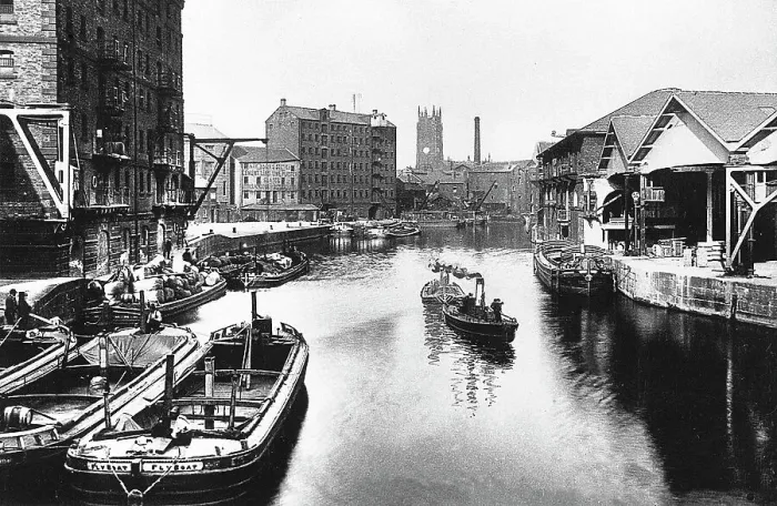 Framed Print : River Aire from Leeds Bridge Leeds Framed Print : River Aire from Leeds Bridge Leeds