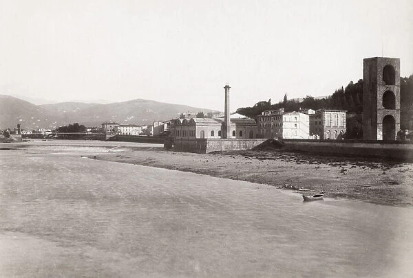 River Arno, Florence, Firsenze, Italy, c. 1890 s