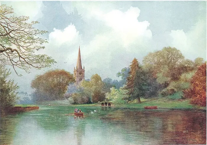 Framed Print : River Avon, Stratford Framed Print : River Avon, Stratford