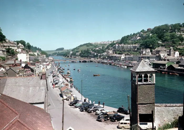 Framed Print : The river and bridge, Looe Framed Print : The river and bridge, Looe