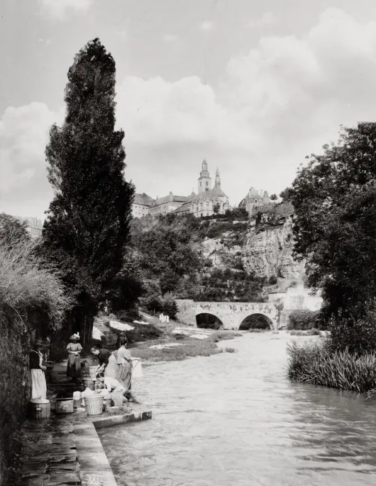 Framed Print : River and city view Luxembourg Framed Print : River and city view Luxembourg