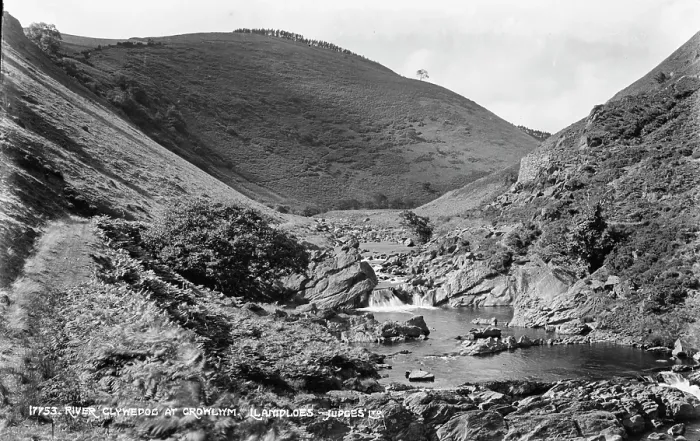 Framed Print : River Clywedoc at Crowlwm