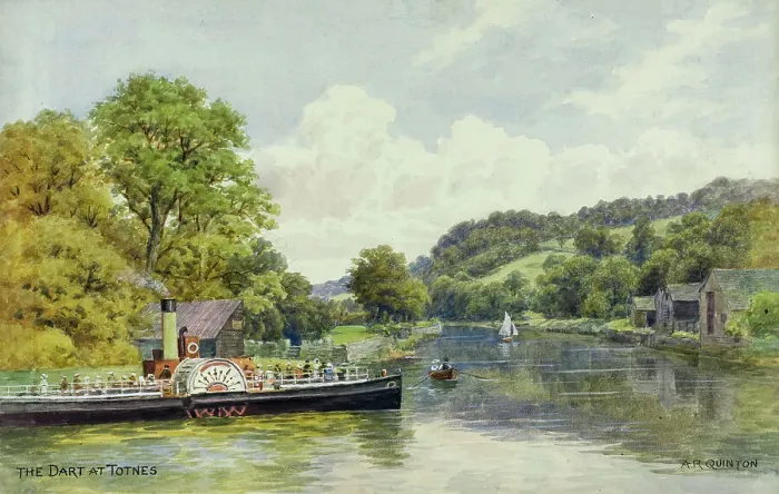 Framed Print : River Dart at Totnes, Devon Framed Print : River Dart at Totnes, Devon