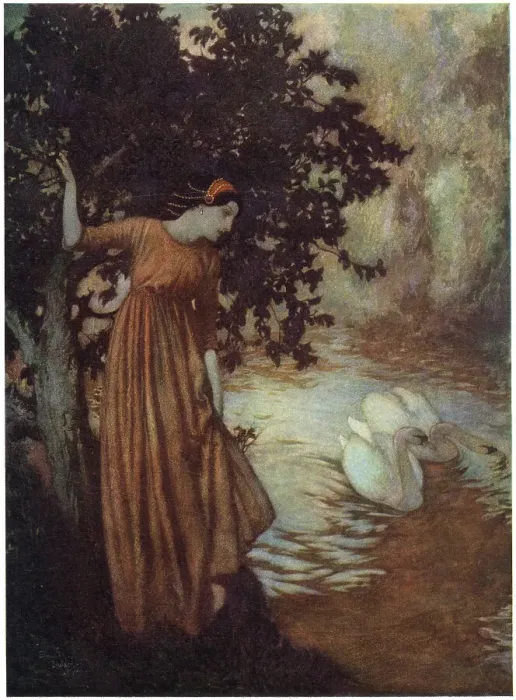 Framed Print : To the River by Edgar Allan Poe, Dulac illustration Framed Print : To the River by Edgar Allan Poe, Dulac illustration