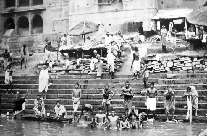 Framed Print : River Ganges Varanasi India probably 1920s Framed Print : River Ganges Varanasi India probably 1920s