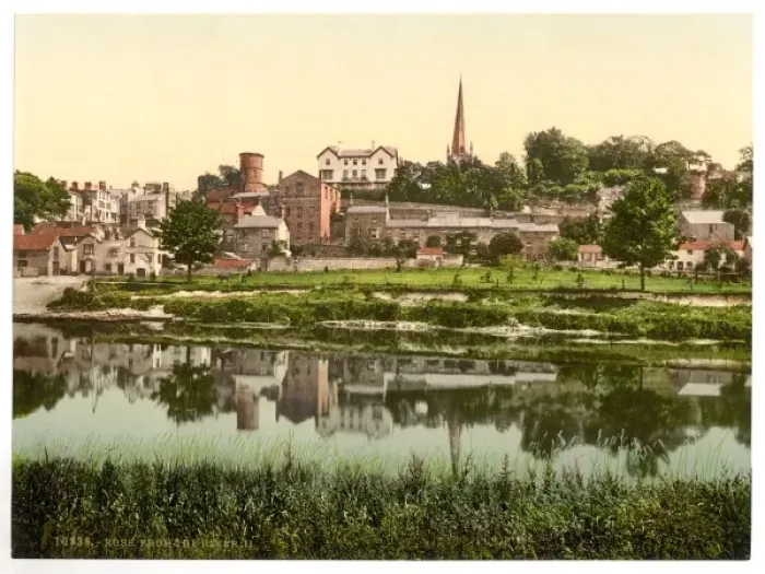 Framed Print : From the river, II. Ross-on-Wye, England Framed Print : From the river, II. Ross-on-Wye, England