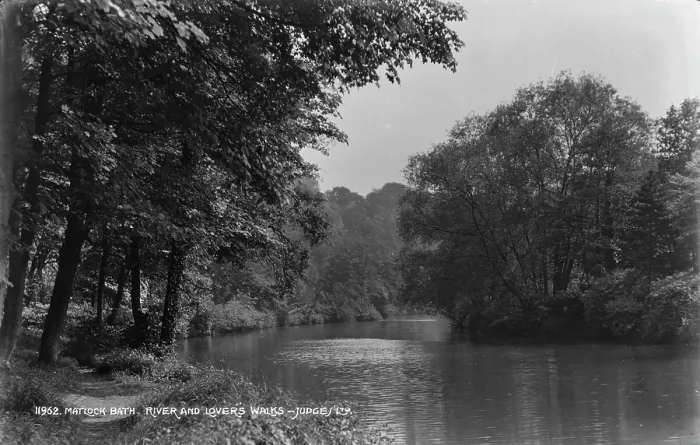 Framed Print : River and Lovers Walks in Matlock Bath Framed Print : River and Lovers Walks in Matlock Bath