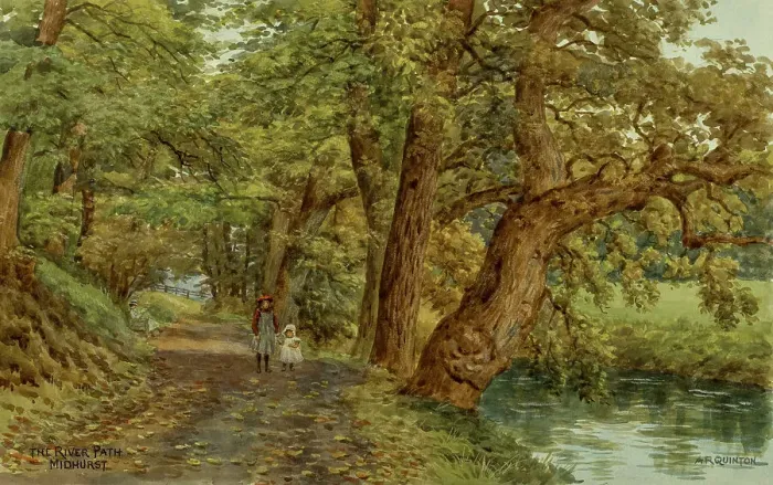 Framed Print : River Path, Midhurst, Sussex Framed Print : River Path, Midhurst, Sussex