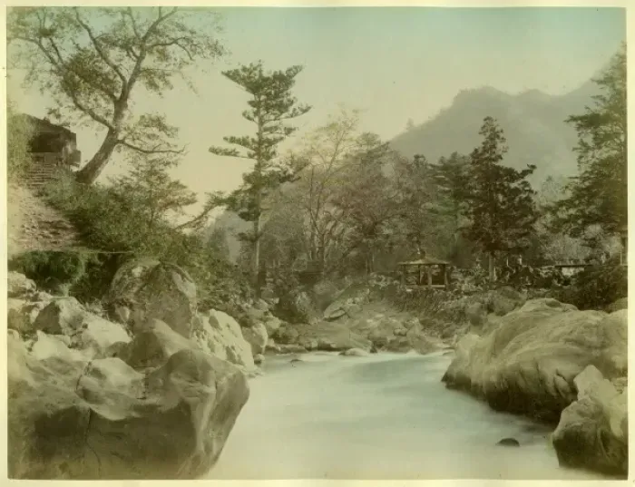 Framed Print : River scene in Japan Framed Print : River scene in Japan