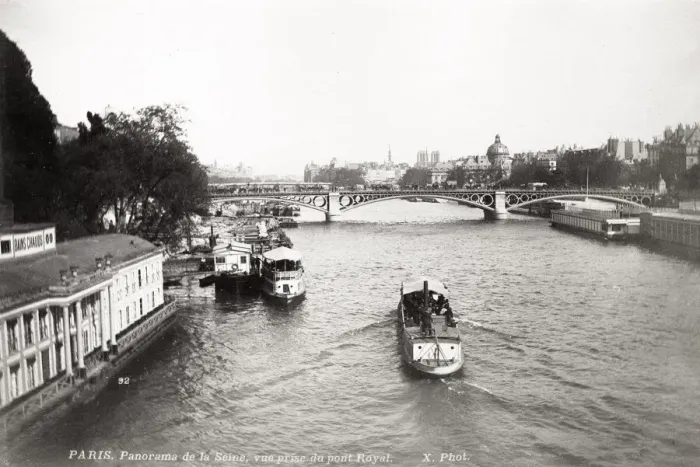 Framed Print : The River Seine, Paris, France, taken from Pont Royal Framed Print : The River Seine, Paris, France, taken from Pont Royal