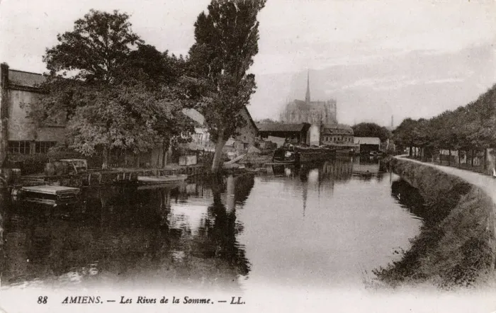 Framed Print : River Somme at Amiens, Northern France Framed Print : River Somme at Amiens, Northern France