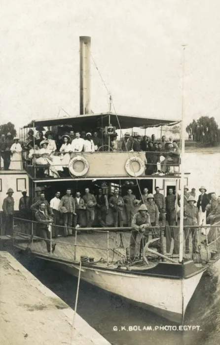 Framed Print : River steamer with passengers, Egypt Framed Print : River steamer with passengers, Egypt