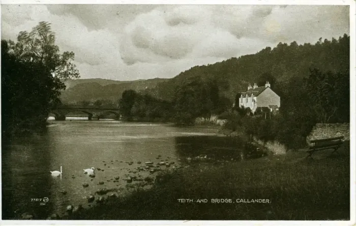 Framed Print : River Teith & Bridge, Callander, Stirlingshire Framed Print : River Teith & Bridge, Callander, Stirlingshire