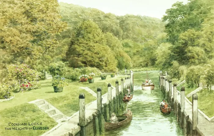 Framed Print : River Thames at Cookham Lock, Berkshire Framed Print : River Thames at Cookham Lock, Berkshire