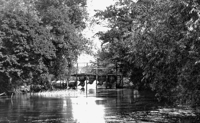 Framed Print : River Thames Eel Bucks near Culham Court Victorian period Framed Print : River Thames Eel Bucks near Culham Court Victorian period