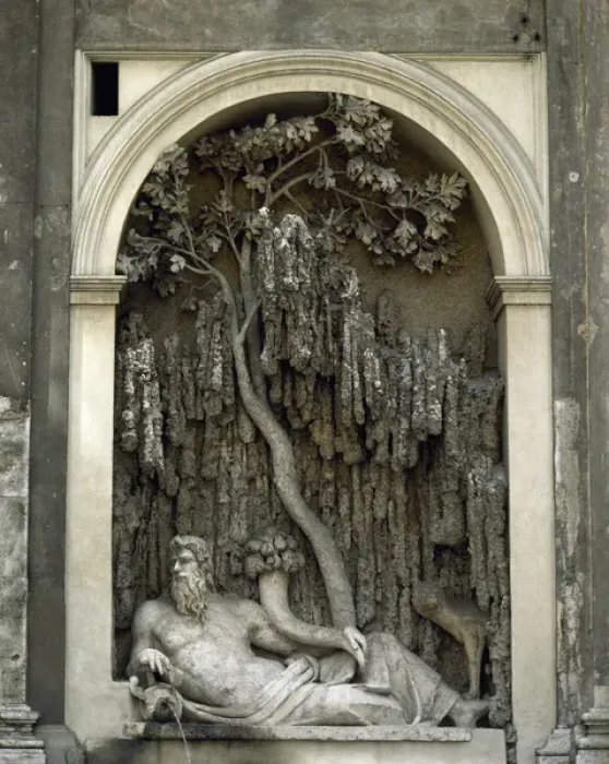 Framed Print : River Tiber. Four Fountains (Quattro Fontane), 1588-1593, de Framed Print : River Tiber. Four Fountains (Quattro Fontane), 1588-1593, de