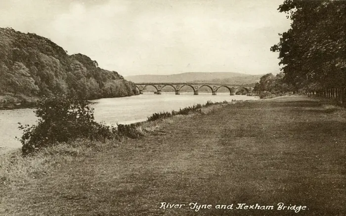 Framed Print : River Tyne And Hexham Bridge Northumberland M