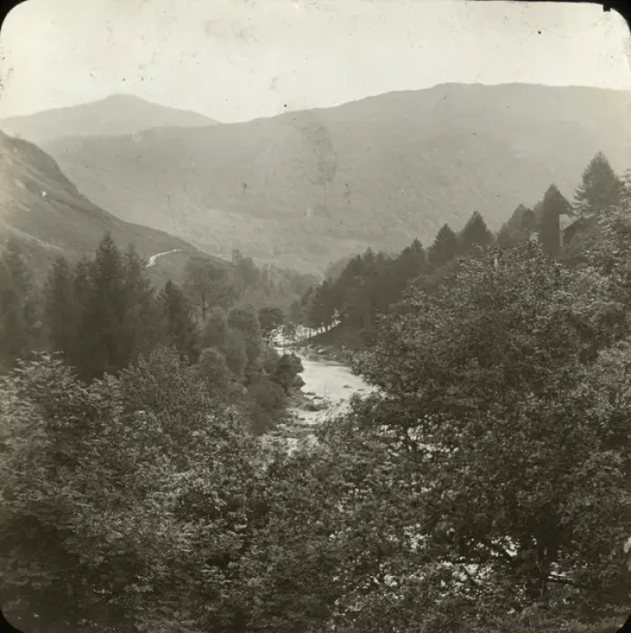 Framed Print : River winding through a Welsh Valley Framed Print : River winding through a Welsh Valley