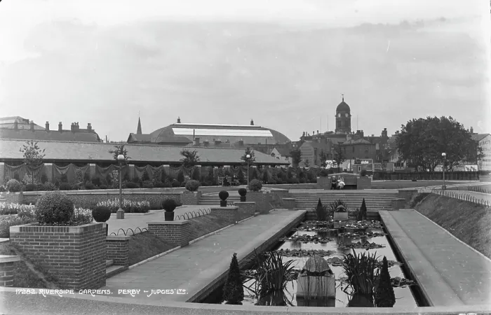 Framed Print : Riverside Gardens Framed Print : Riverside Gardens