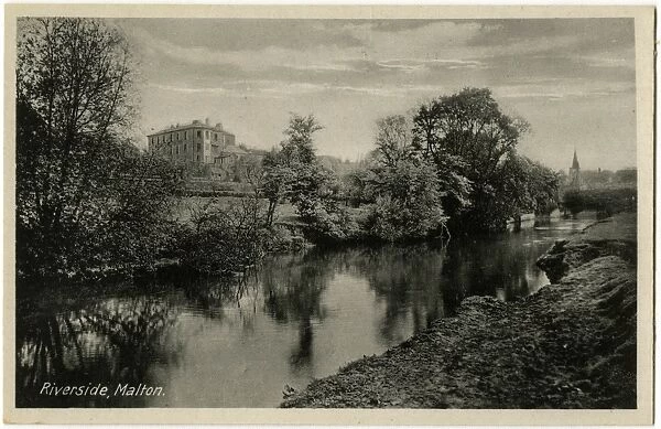 The riverside, River Derwent, Malton, North Yorkshire