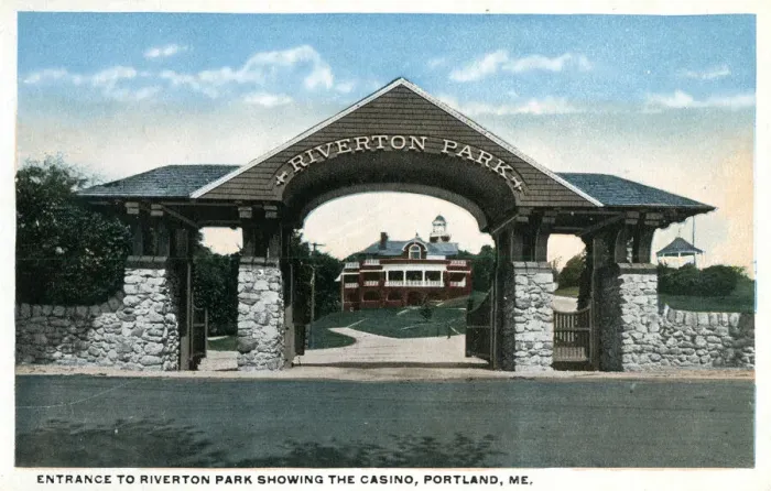 Framed Print : Riverton Park and Casino, Portland, Maine, USA Framed Print : Riverton Park and Casino, Portland, Maine, USA