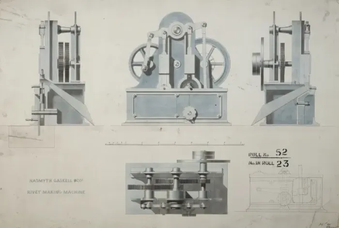 Framed Print : Rivet making machine Framed Print : Rivet making machine
