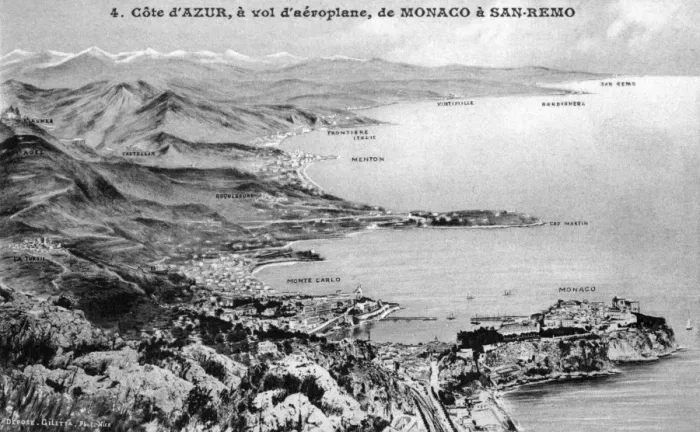 Framed Print : The riviera from Monaco to San Remo Framed Print : The riviera from Monaco to San Remo