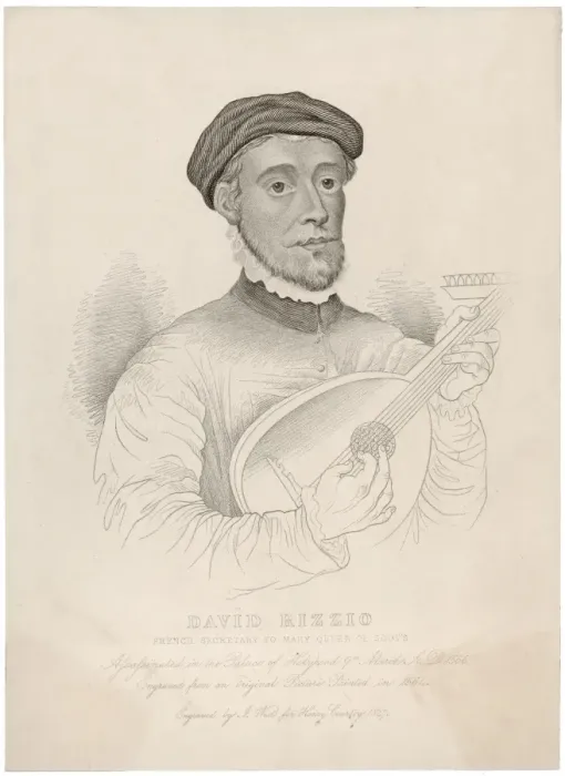 Framed Print : Rizzio Plays Lute Framed Print : Rizzio Plays Lute