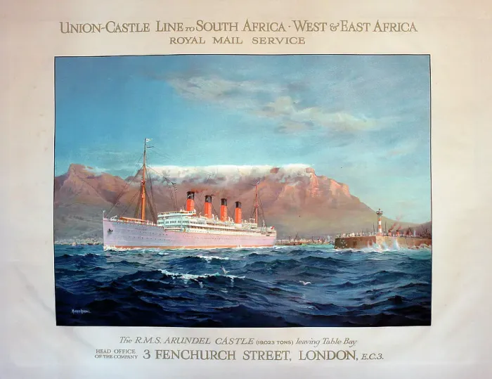 Framed Print : R.M.S. Arundel Castle, Union-Castle Line Framed Print : R.M.S. Arundel Castle, Union-Castle Line