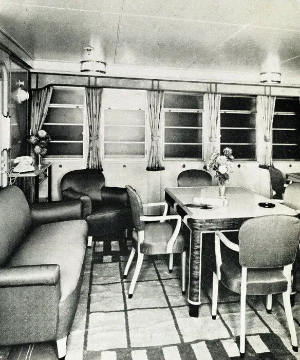 Framed Print : RMS Caronia, Sitting Room of Suite Framed Print : RMS Caronia, Sitting Room of Suite