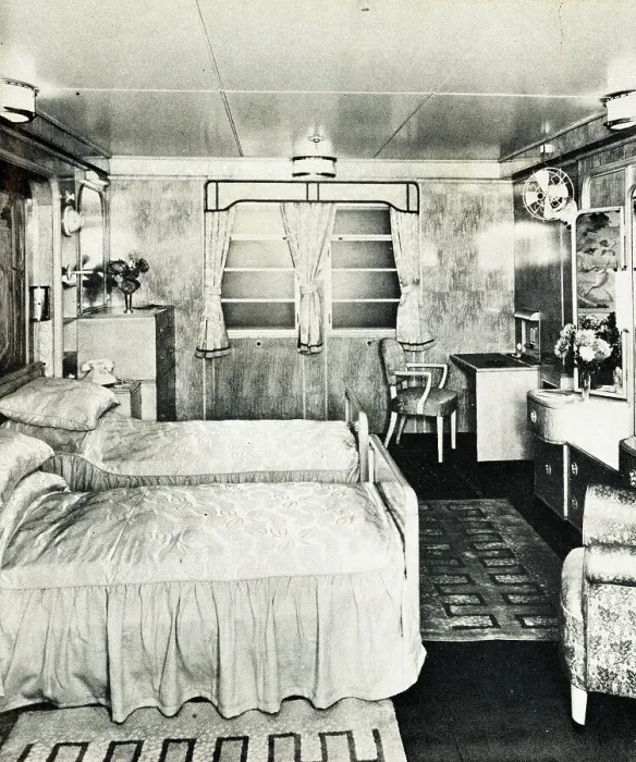 Framed Print : RMS Caronia, Stateroom Framed Print : RMS Caronia, Stateroom
