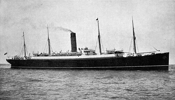 RMS Carpathia, 1903. Photograph of the Cunard Line's RMS Carpathia