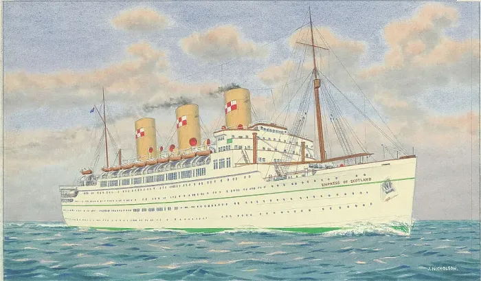 Framed Print : RMS Empress of Scotland Framed Print : RMS Empress of Scotland
