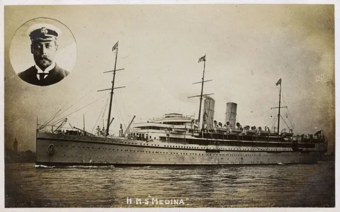 Framed Print : RMS / HMS Medina, P&O M-class in service during WW1 Framed Print : RMS / HMS Medina, P&O M-class in service during WW1