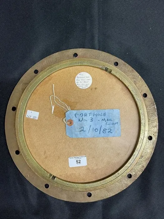 Framed Print : RMS Lusitania, brass porthole recovered from wreck Framed Print : RMS Lusitania, brass porthole recovered from wreck