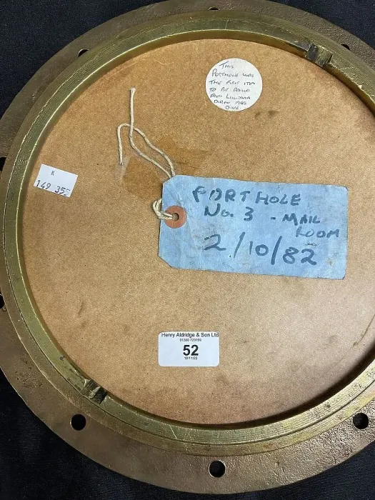 Framed Print : RMS Lusitania, brass porthole recovered from wreck Framed Print : RMS Lusitania, brass porthole recovered from wreck