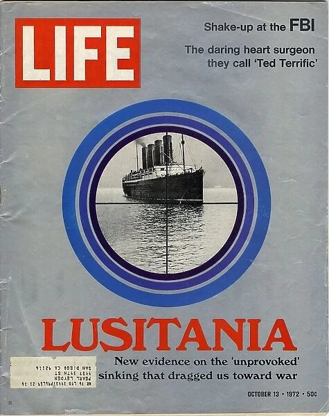 RMS Lusitania - cover design, Life magazine